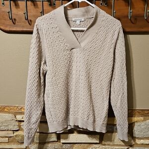 Studio Works V-Neck Textured Sweater Size XL